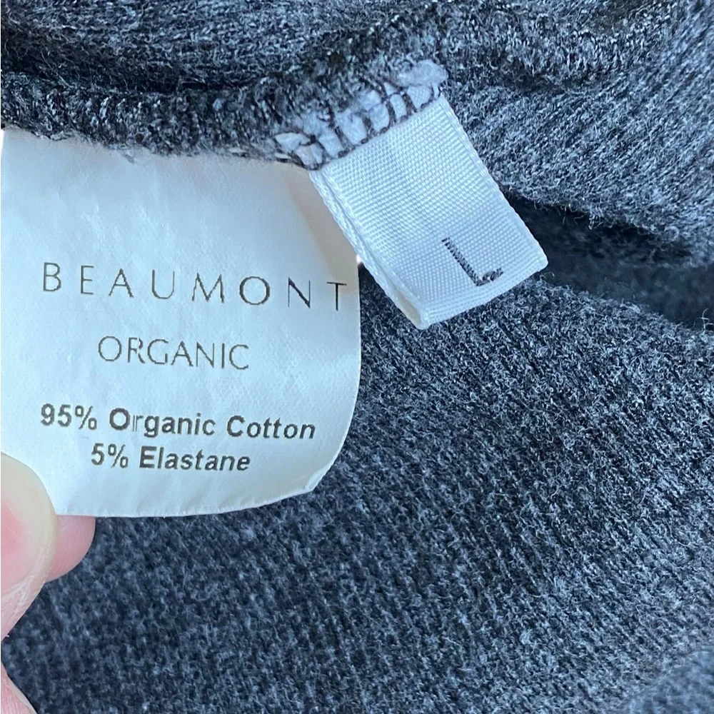 Beaumont Organic Cotton Hooded Sweater Dress Women’s Size L - Picture 8 of 13